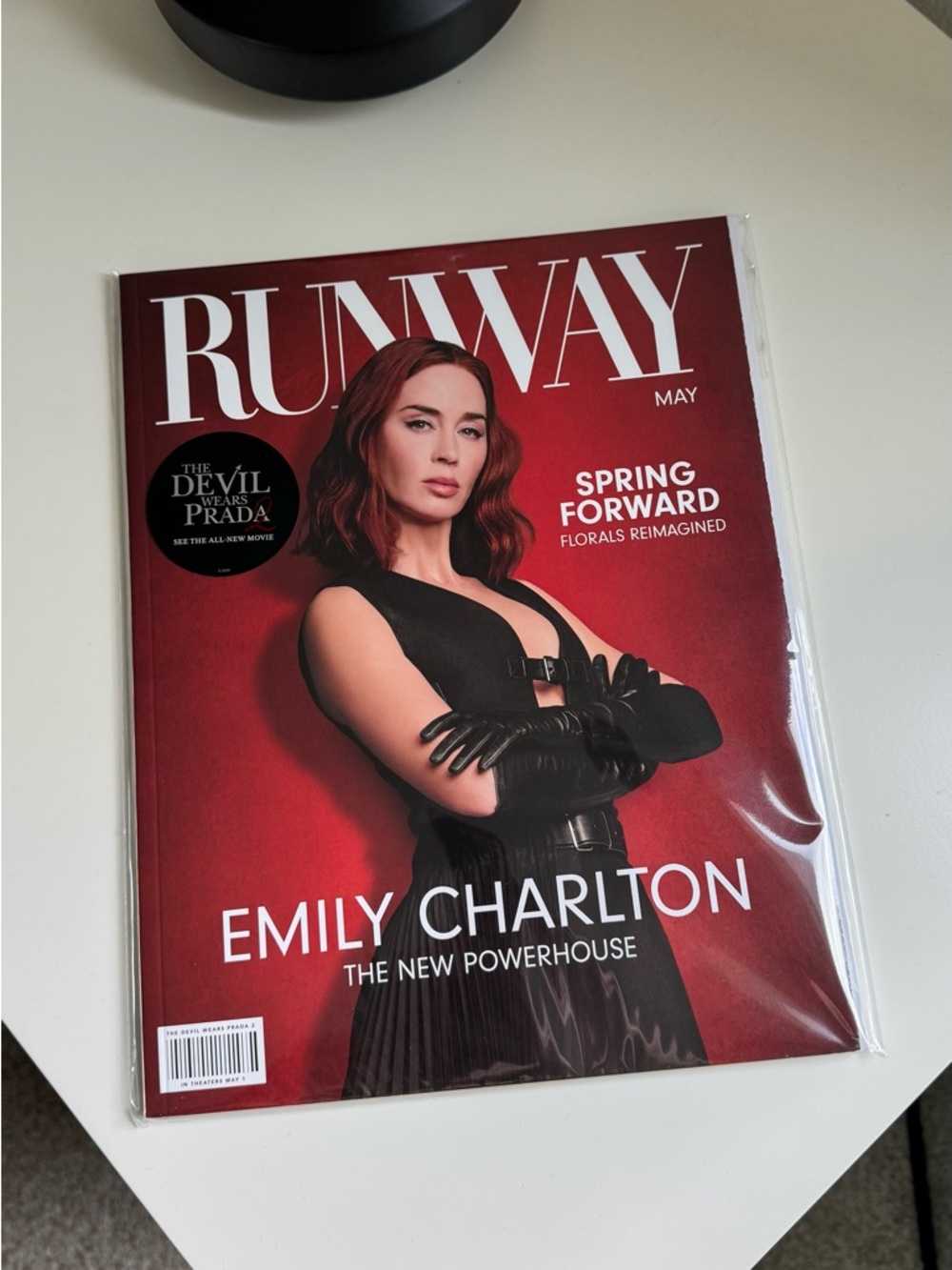 The Devil Wears Prada RUNWAY Magazine May Issue - Red Cover with Emily Charlton